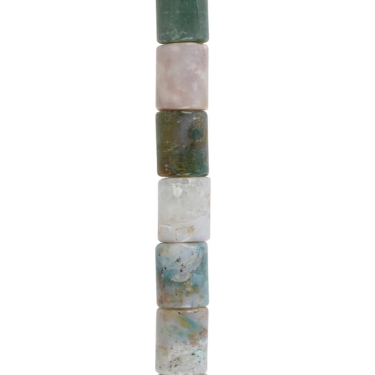 12 Pack: Fancy Jasper Tube Beads, 10mm by Bead Landing™